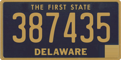 DE license plate 387435