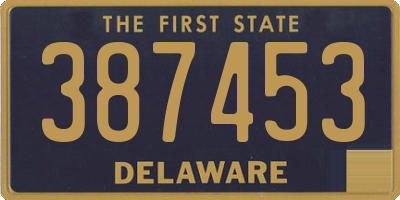 DE license plate 387453