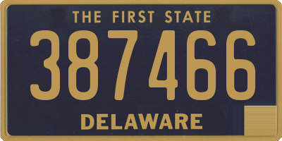 DE license plate 387466