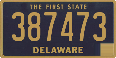 DE license plate 387473