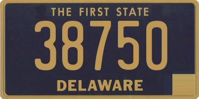 DE license plate 38750
