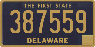 DE license plate 387559