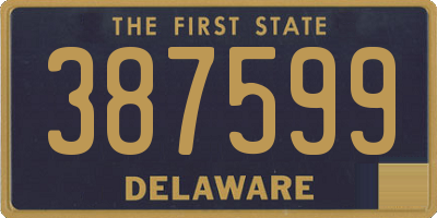 DE license plate 387599