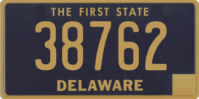 DE license plate 38762