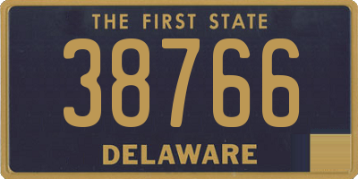DE license plate 38766