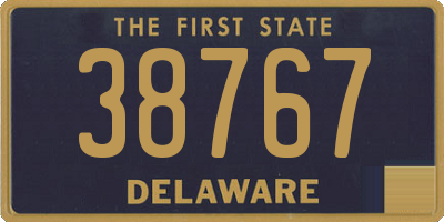 DE license plate 38767