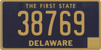 DE license plate 38769