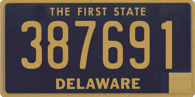 DE license plate 387691