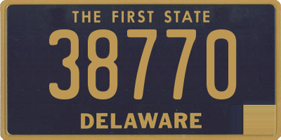 DE license plate 38770