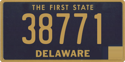DE license plate 38771