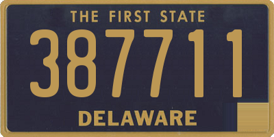 DE license plate 387711