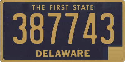 DE license plate 387743