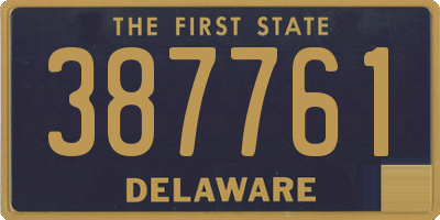 DE license plate 387761