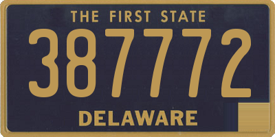 DE license plate 387772