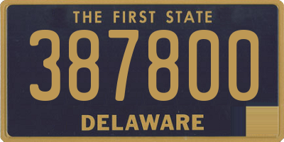 DE license plate 387800