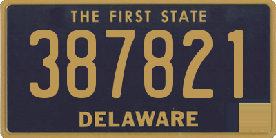 DE license plate 387821