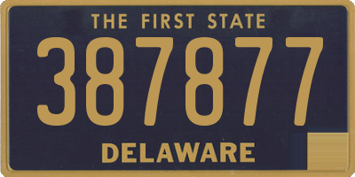 DE license plate 387877