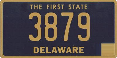 DE license plate 3879