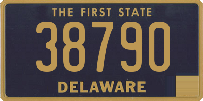 DE license plate 38790
