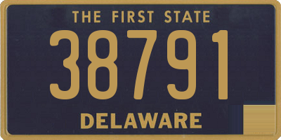 DE license plate 38791
