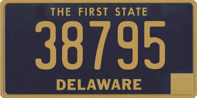 DE license plate 38795