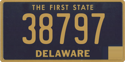 DE license plate 38797