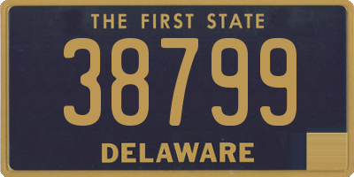 DE license plate 38799