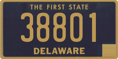 DE license plate 38801