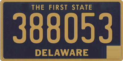 DE license plate 388053