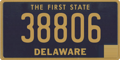 DE license plate 38806
