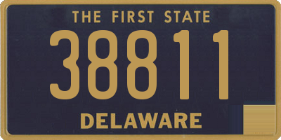 DE license plate 38811