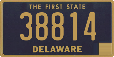 DE license plate 38814