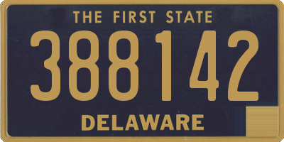 DE license plate 388142