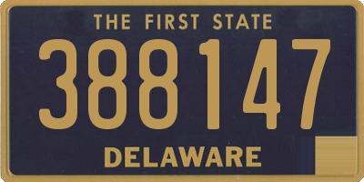 DE license plate 388147