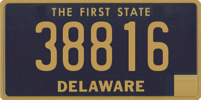 DE license plate 38816