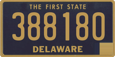 DE license plate 388180
