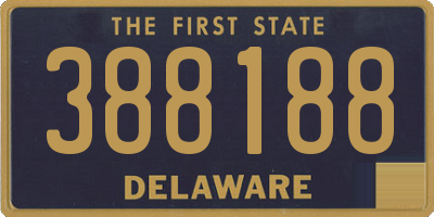 DE license plate 388188