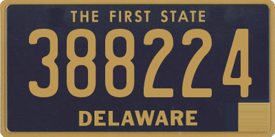 DE license plate 388224