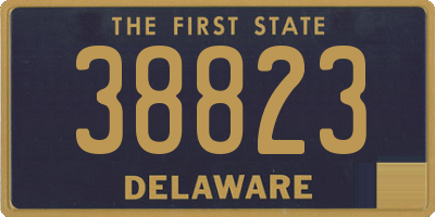 DE license plate 38823