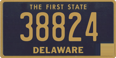DE license plate 38824