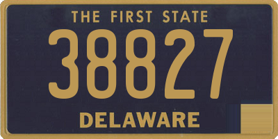 DE license plate 38827