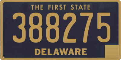 DE license plate 388275