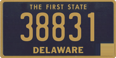 DE license plate 38831