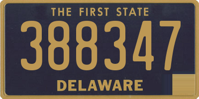 DE license plate 388347