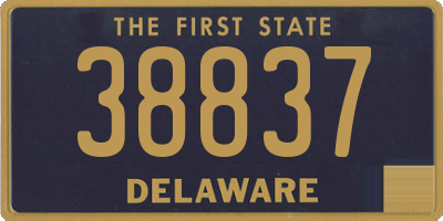 DE license plate 38837