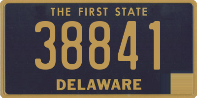 DE license plate 38841
