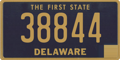 DE license plate 38844