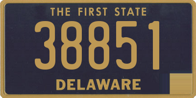 DE license plate 38851
