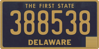 DE license plate 388538