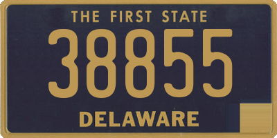 DE license plate 38855
